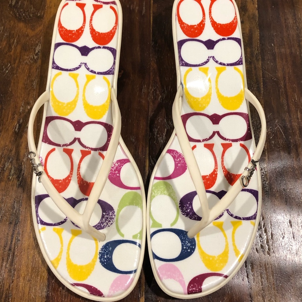 Coach Multicolor Signature C Sandals